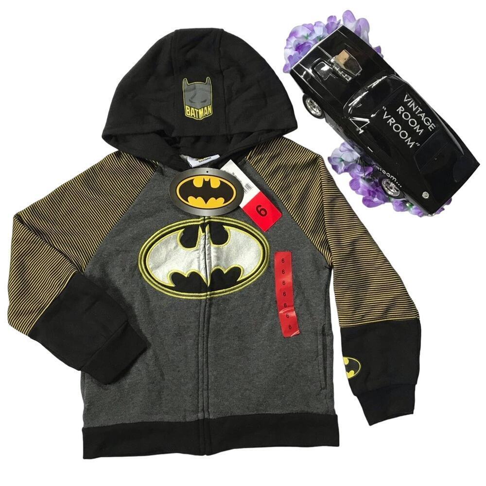 Batman NWT Full Zip Hoodie Boys Various